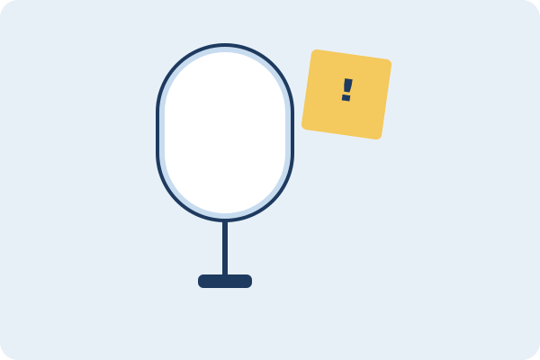 Tip 2 — Plak een post-it op uw spiegel